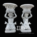 Fine Workmanship marble flower pot stone planter for sale